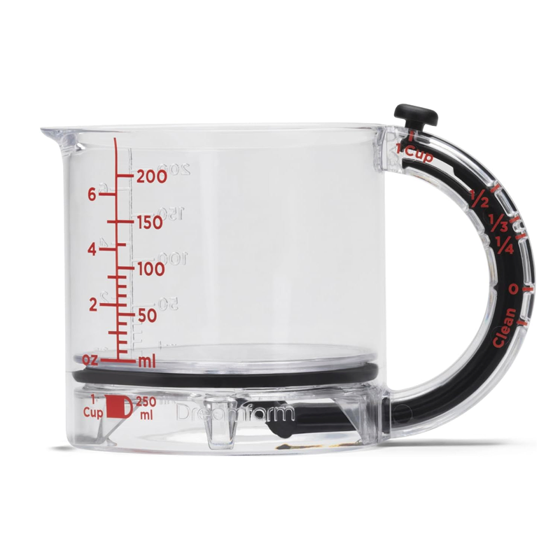 Wakeshome - Taza Medidora Ajustable 4 En 1 Multifuncional Vaso Medidor 250Ml