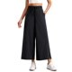 thumbnail image 1 of Pantalones cortos CRZ YOGA, ligeros, de pierna ancha, para mujer, color negro, 1 of 6