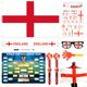 thumbnail image 2 of Kit de apoyo para aficionados Kaitiaki Inglaterra 11 piezas Mundial 2026, 2 of 9