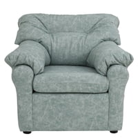 Muebles América - Sofá América 1 Cuerpo Cuero Auris Verde Agua