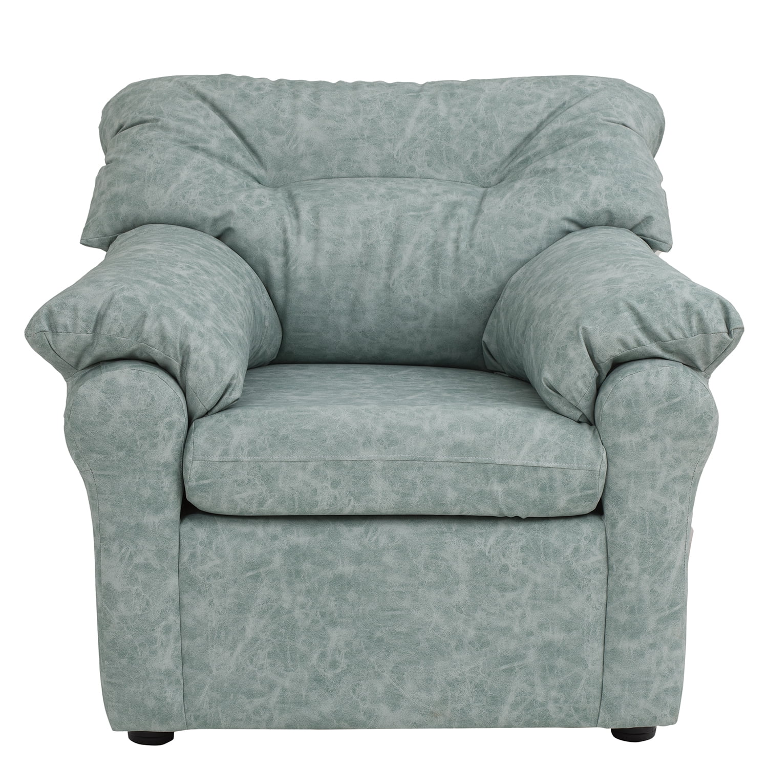 Muebles América - Sofá América 1 Cuerpo Cuero Auris Verde Agua