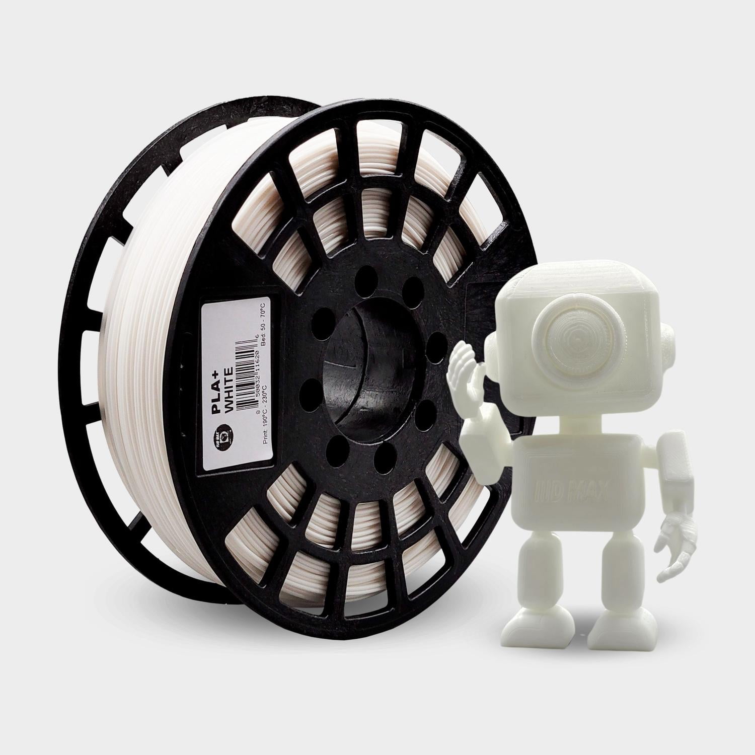 Genérico - Filamento 3d Pla+ Blanco Blanco