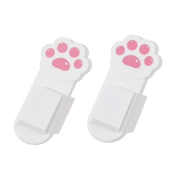 2pcs Toilet Seat Cover Lifter, Cute Cartoon Toilet Seat Handle, Avoid Touching Toilet Seat, Self-Adhesive Seat Cover Lifter With Kawaii Cat Claw, Bathroom Accessories