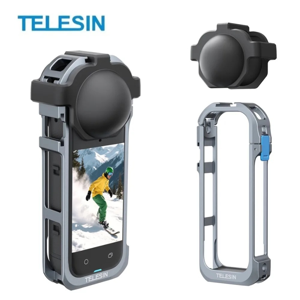 Jaula De Aluminio Para Insta360 X5 + Protector - Telesin