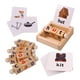 thumbnail image 1 of Bloques De Lectura De Madera Tarjetas Flash Montessori Juguetes Para Niños Pequeños 2 3 4 Años, 1 of 4