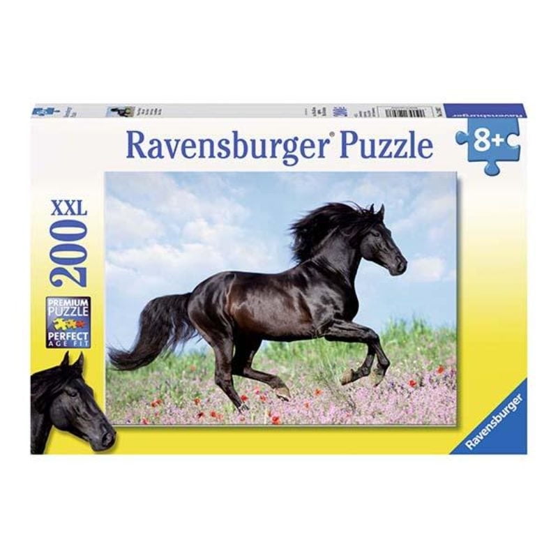 Ravensburger - Puzzle Xxl Caballo Negro 200 Piezas
