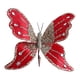 thumbnail image 2 of Adorno navideño de mariposa con pinza, decoración para árbol de Navidad y pared. Mariposa artificial para fiestas navideñas, bodas, sala de estar y ho Rojo, 2 of 5