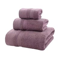 Genérico - Pack 3 Toalla Cuerpo Mano Cara 100% Algodon Suave Absorbente