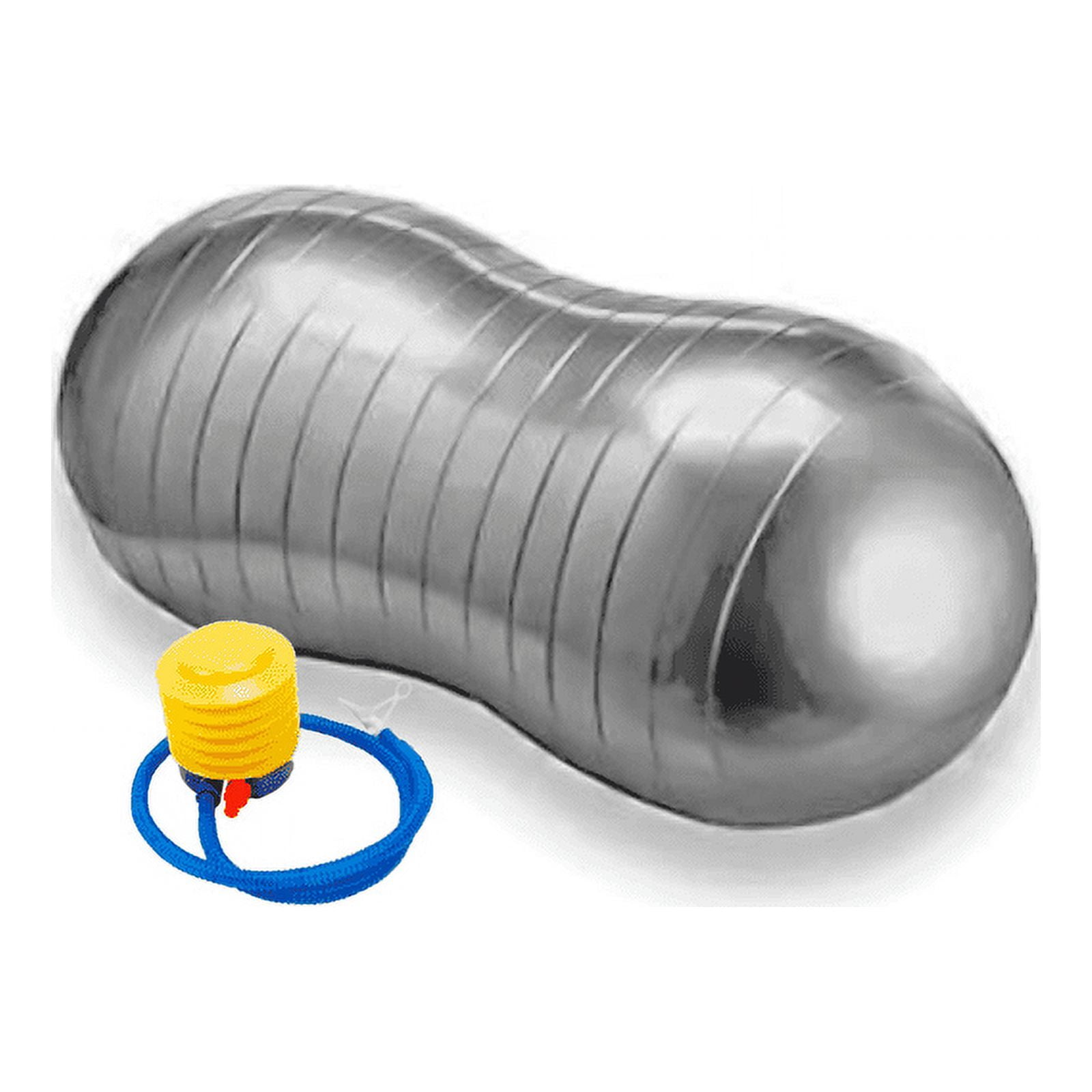 Genérico - Pelota Balon Mani Yoga 90 Cm Con Inflador Pilates Plateada