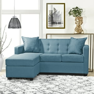 Masel - Seccional Intercambiable Gramado Tela Turquesa 170X130X 83