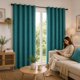 thumbnail image 2 of Cortina Argollas KIKAR 1.40 X 2.25 Turquesa. Masel, 2 of 2