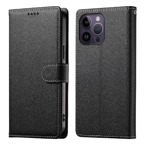 Funda Para Iphone 14 Pro– Cuero Premium, 3 Ranuras Para Tarjetas, Protección Contra Impactos