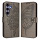 thumbnail image 2 of Funda cartera mariposa para Samsung Galaxy S24 con soporte y ranuras para tarjetas Gris, 2 of 5