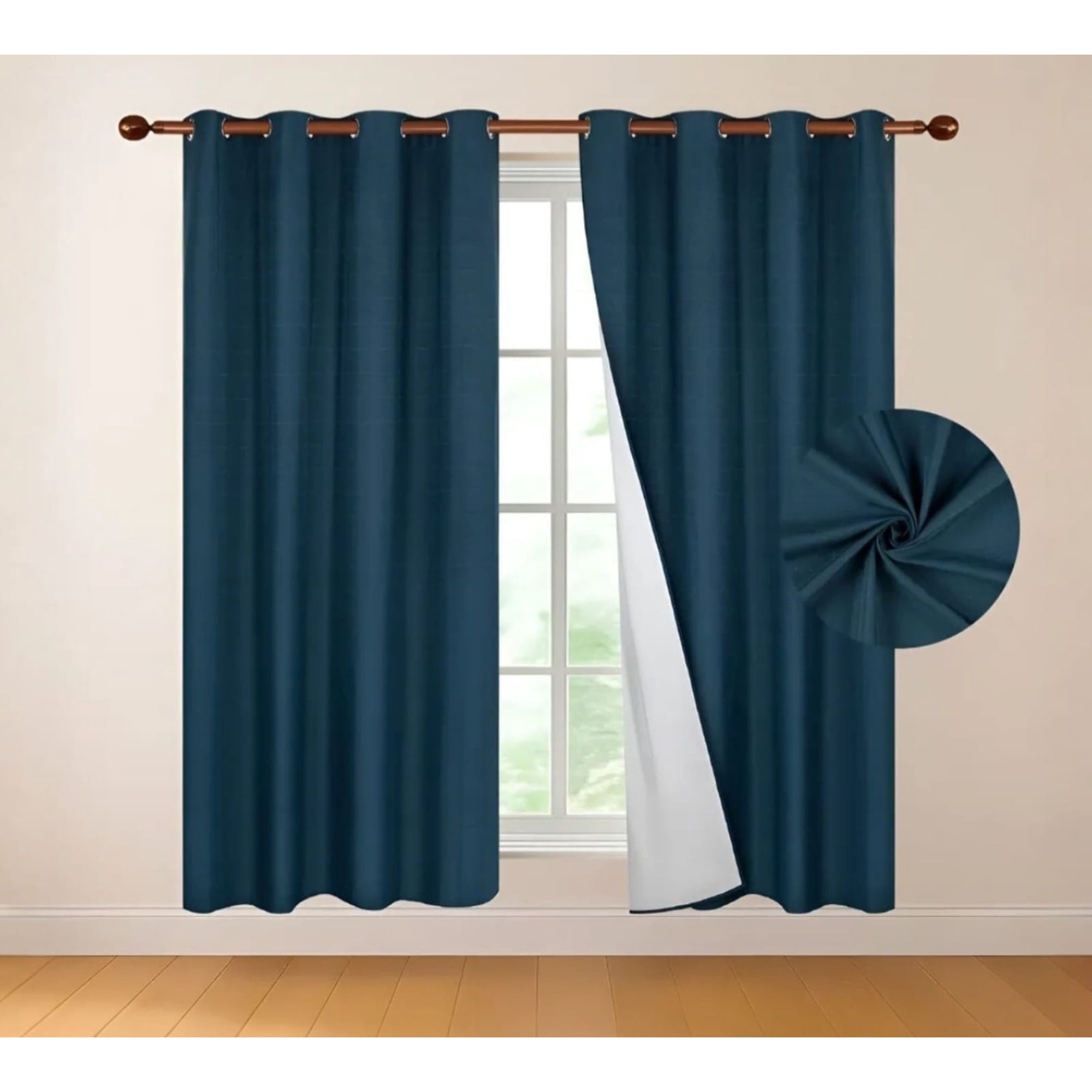 Las Valentinas - Cortina De Hogar Blackout 140x230cm 1 Paño Verde