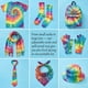 thumbnail image 4 of Kit De Teñido Tie dye Con Soportes Plegables Y Almohadilla De Silicona, 4 of 6
