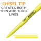 thumbnail image 2 of Iluminador BIC Brite Liner con punta cincelada, 12 unidades, colores surtidos, 2 of 8