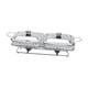 thumbnail image 5 of Chafing Dish Compacto Resistente Con Tapas Servidor De Buffet Para Cenas Hotel Picnic Plata, 5 of 5