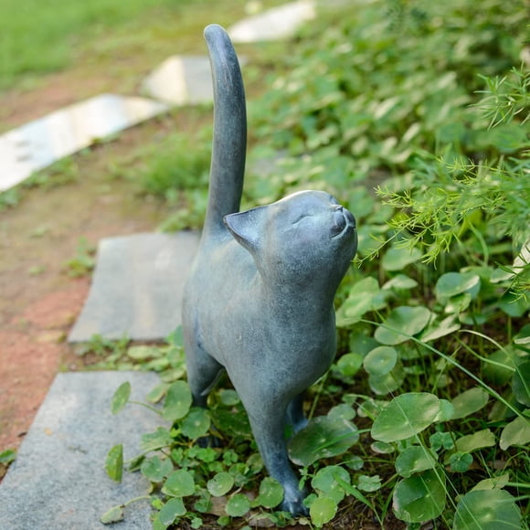 Estatua de jardín Newman House Studio Gatito de poliresina