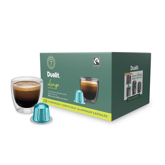 Cápsulas de café Dualit Lungo Americano, 120 unidades, reciclables