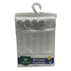 thumbnail image 2 of Cortina de Ducha Blanca 100% Poliéster con Tratamiento Impermeable - Incluye Ganchos, 2 of 5