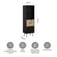 thumbnail image 2 of Estante Librero Top Living Gotemburgo Black Nórdico Cajones, 2 of 11