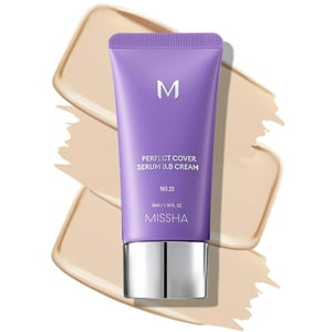 Sérum Bb Cream Missha M Perfect Cover N.º 21, Color Beige Claro, 35 Ml