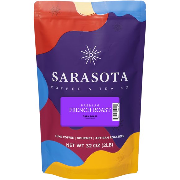 Café SARASOTA Tueste Francés Oscuro en Grano 907 g
