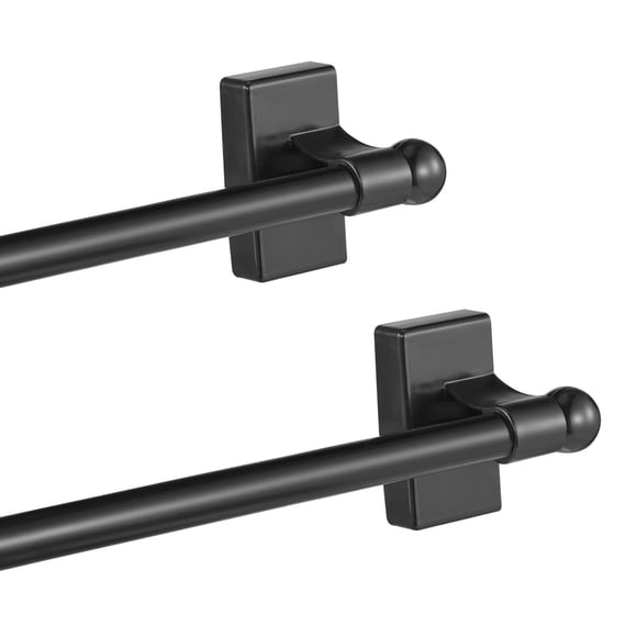 Barra magnética para cortinas HurOutd 41‑71 cm Negro (2 piezas, 1/2 pulg.)