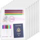 thumbnail image 1 of Fundas para archivador Antner pack de 8 unidades tamaño carta con cremallera de PVC, 1 of 8