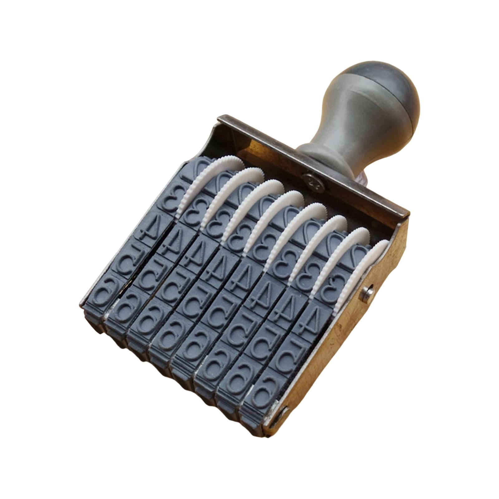 Ioensy - Sello De Numeración Numérico Rolling 8 Dígitos Símbolo Para Papelería Oficina Fecha