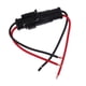 thumbnail image 2 of Conector de cable eléctrico oculto 2 pin enchufe macho hembra arnés clips, 2 of 5