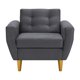 thumbnail image 1 of Sofa Bote 1c Felpa 01 Gris, 1 of 6