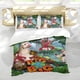 thumbnail image 5 of Es un Mundo Grande y Ancho Conjunto de sábanas temático, trío de piezas, cómodo y amigable con la piel, diseño único, regalo de decoración para el hogar para familiares, amigos y fans,135cm *200cm, 5 of 6