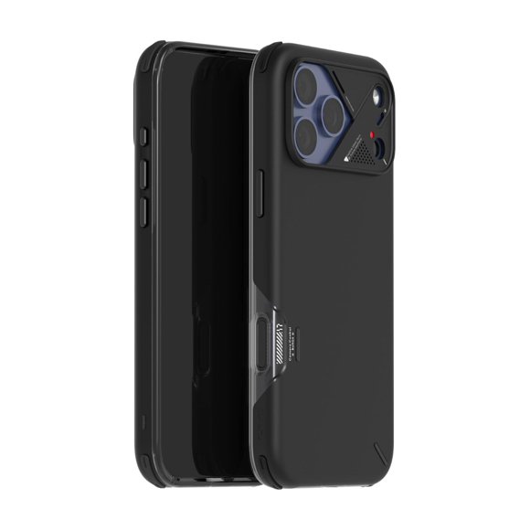 Funda para Celular Aulumu A17 con Marco de Aluminio Antigolpes Negra