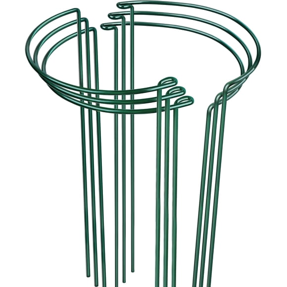Estacas de soporte para plantas LEOBRO, 6 piezas, 25 cm x 61 cm, metal