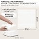 thumbnail image 5 of Set 4 Toallas Faciales 100% Algodón 600 Gr/m2 Blanco Casa Nerola, 5 of 10