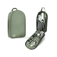 Kit Cocina Camping Alpes Utensilios Acero Inoxidable