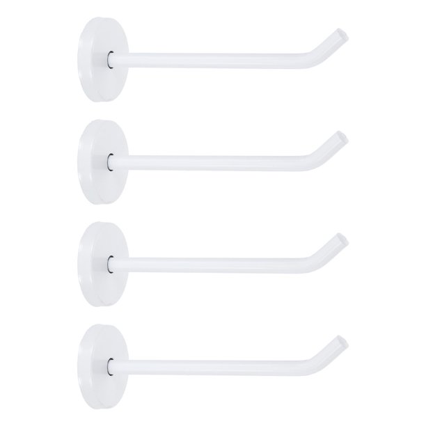 Uxcell 4 Paquete de Ganchos para Abrigos de 4.7 Pulgadas, Gancho de Montaje en Pared de Nariz Larga de Acero Inoxidable