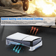 thumbnail image 4 of Soporte horizontal para consola PS5 Slim y PS5 Pro con 4 concentradores USB, soporte lateral de diseño mini compatible con PS5 Slim, Pro Disc y Digital Edition-Blanco, 4 of 7
