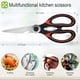 thumbnail image 3 of Tijeras de cocina ultra afiladas y resistentes, aptas para lavavajillas, de acero inoxidable, multifunción, para pollo, carne, hierbas y verduras. Tijeras de cocina premium resistentes., 3 of 6
