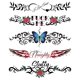 thumbnail image 1 of Tatuajes temporales Kink Ink Sexy Naughty para mujer x5, 1 of 5