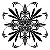 Rienda Libre Graphics - Decomural Symmetrical Leaf Headboard Ws-18146