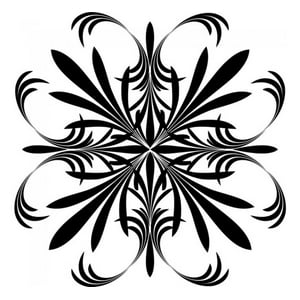 Rienda Libre Graphics - Decomural Symmetrical Leaf Headboard Ws-18146
