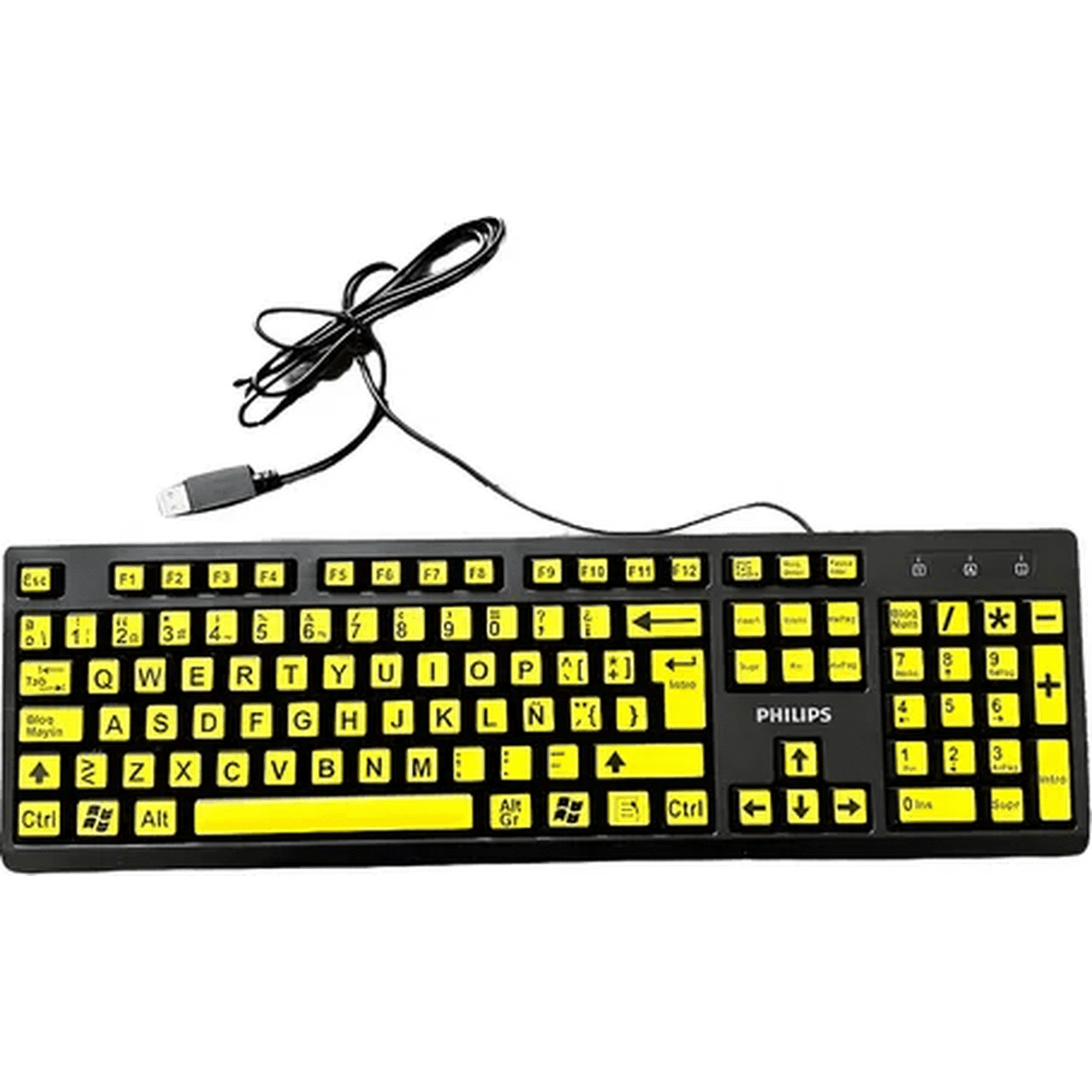 Genérico - Teclado Baja Visión Letras Grandes