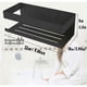 thumbnail image 5 of Estante de ducha, estante de ducha sin taladrar, estante de baño de acero inoxidable, almacenamiento de ducha, plato de ducha de instalación adhesiva para champú, con juego de 2 ganchos, negro mate, 5 of 5
