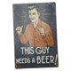 thumbnail image 2 of Shabby chic metal cartel de chapa placa arte de la pared poster home cafe poster decor 19, 2 of 3