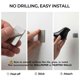 thumbnail image 5 of Aplique de pared Civicia Pack de 2 en negro obsidiana – plástico, 5 of 7