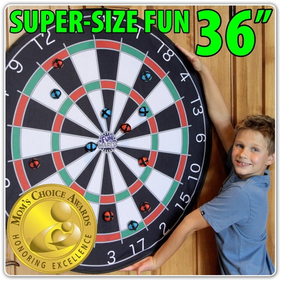 Tablero de dardos gigante Funwares 36 para adultos y niños un 25% más grande