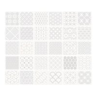 Magideal - Kit De 30 Piezas De Plantillas Sashiko, Estabilizadores Para Patrones De Bordado, Proyectos Diy, Para Acolchado A Mano, Dibujo De Líneas De Bordado