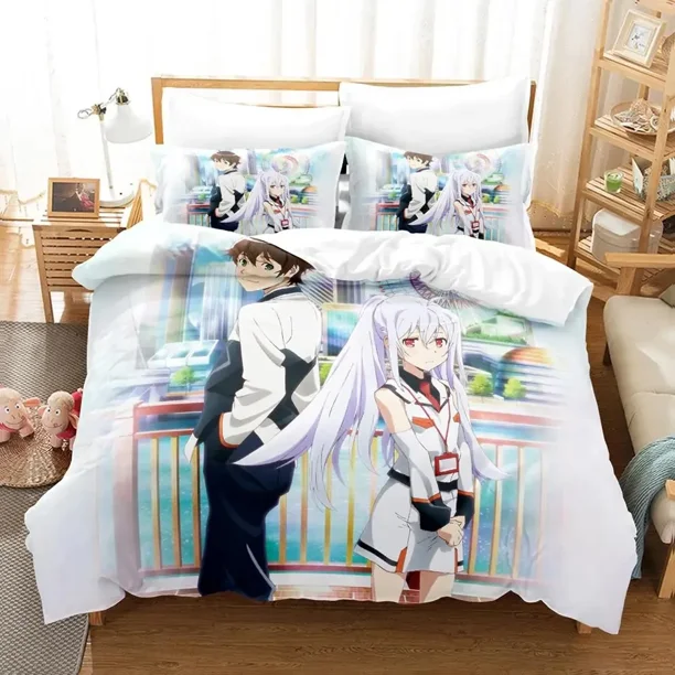 Anime Plastic Memories Isla Bedding Set Duvet Cover Bed Set Quilt Cover Pillowcase Comforter Boys Adult Bed Sheets